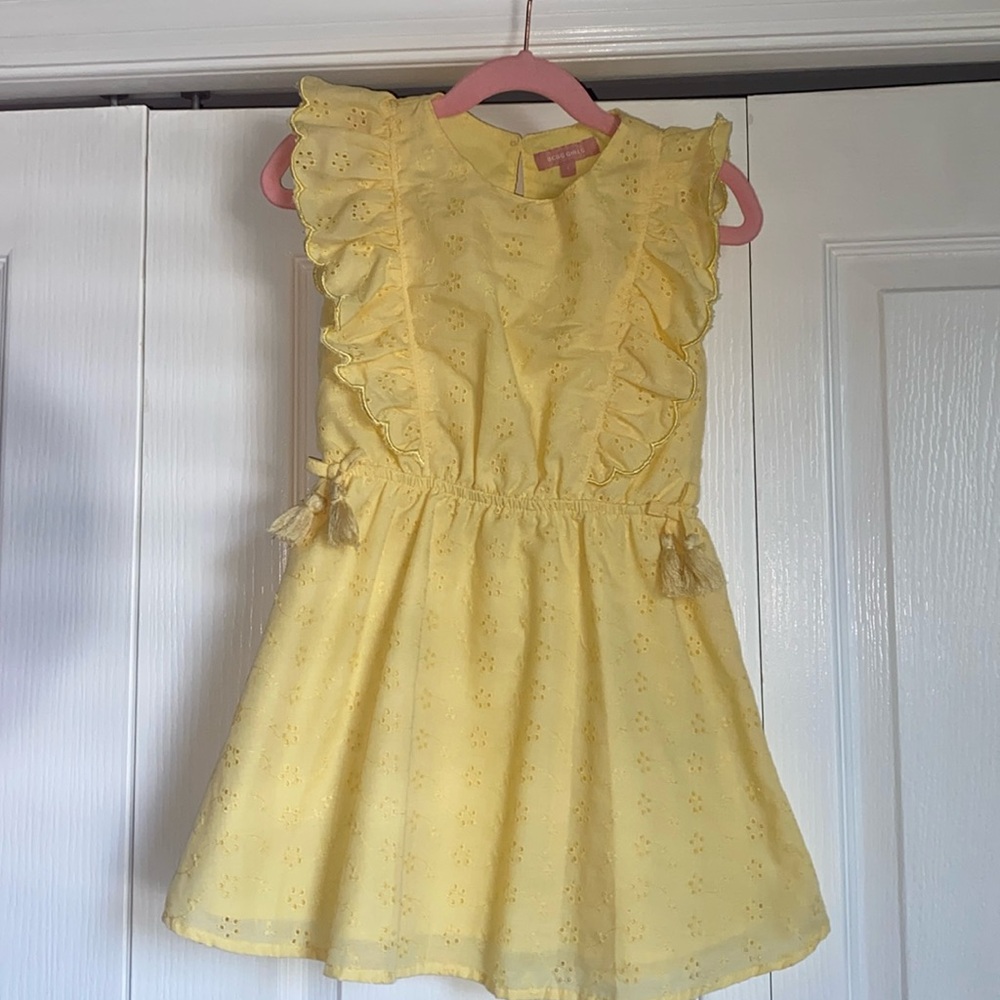 BCBG Girls 5 yellow dress